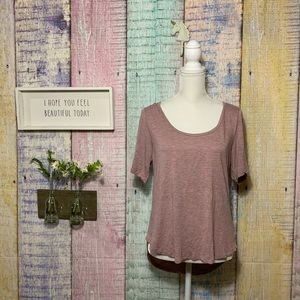 madewell crewneck shirt mauve casual tee